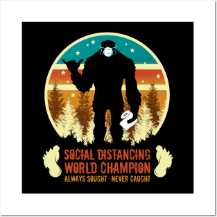 Social Distancing World Champion Posters and Art